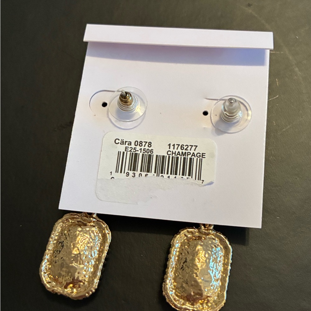 Cara Cara Gold and Crystal Statement Earrings - Picture 4 of 5